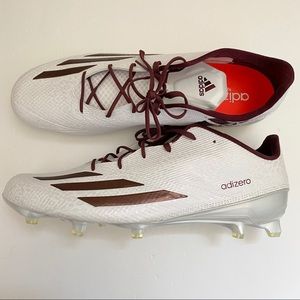 New Maroon Adidas Adizero Cleats Sz 18